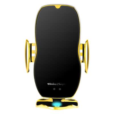 qi certified metal electronic Phone mount charges strong smart car wireless charger