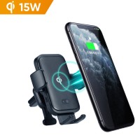 Best Selling Universal IR Sensor Auto Clamping 15 Watt Fast Charge Qi Wireless Charging Charger Car Mount Air Vent Phone Holder